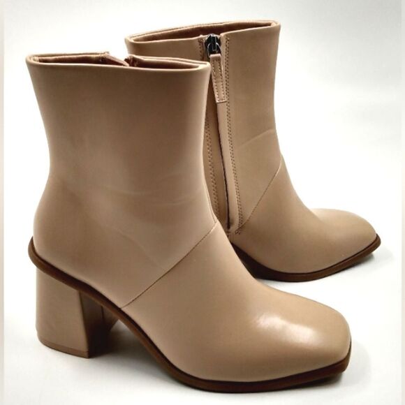 Time and Tru Women's Chunky Heel Ankle Boots SZ 7 - Picture 2 of 16